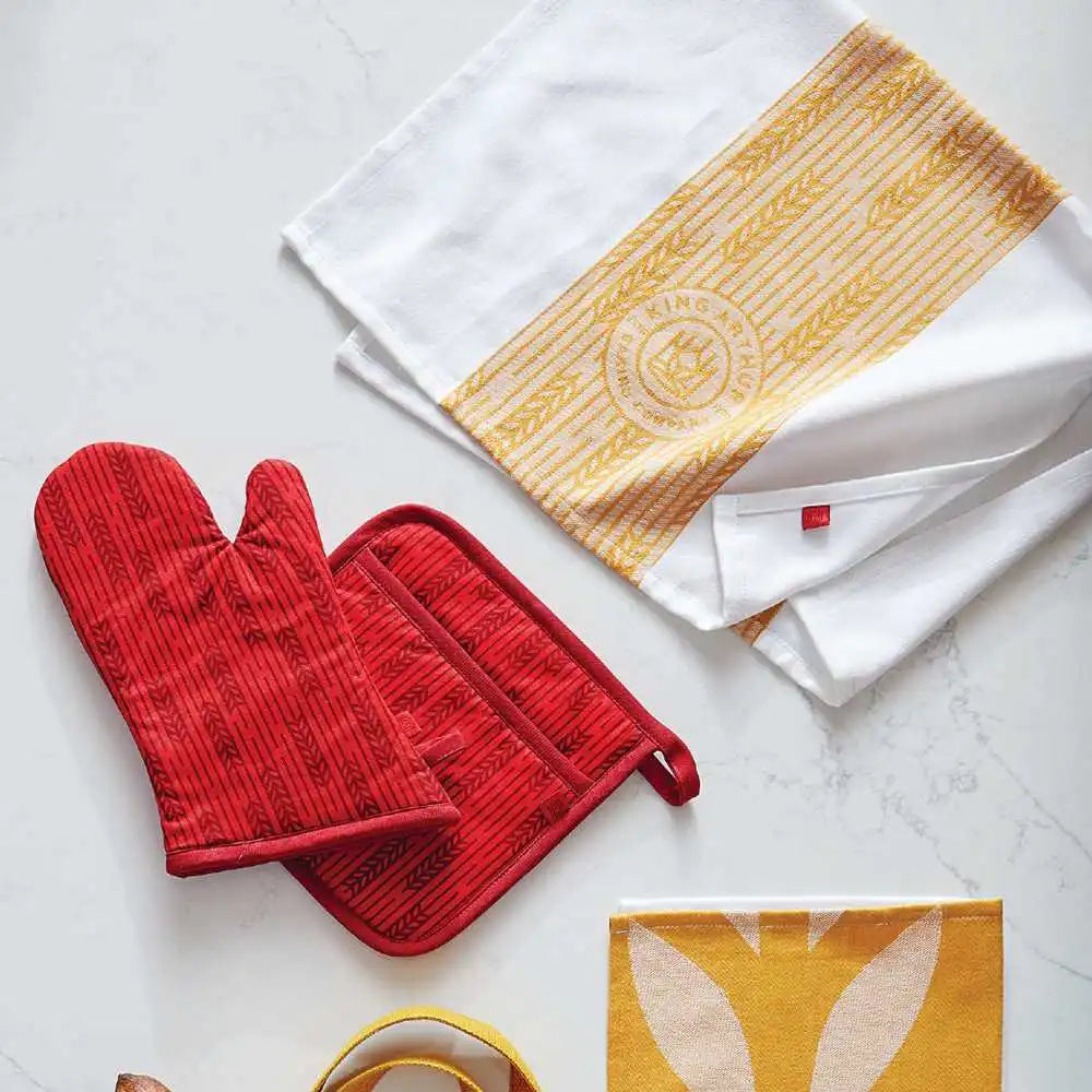 Mini Wheat Stripes Pot Holder